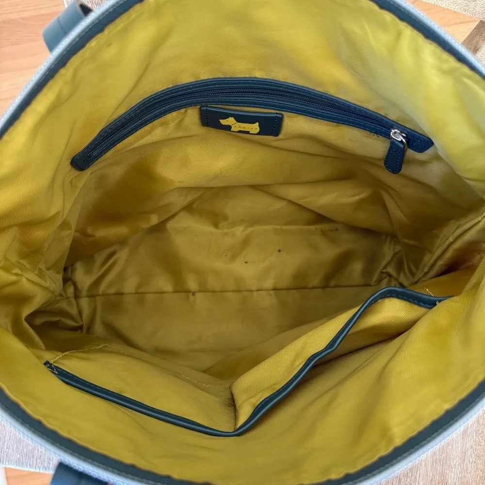 Radley London Epping Forest Tote Bag Navy Woodland Fox Mushroom Scottie Charm - Picture 15 of 15